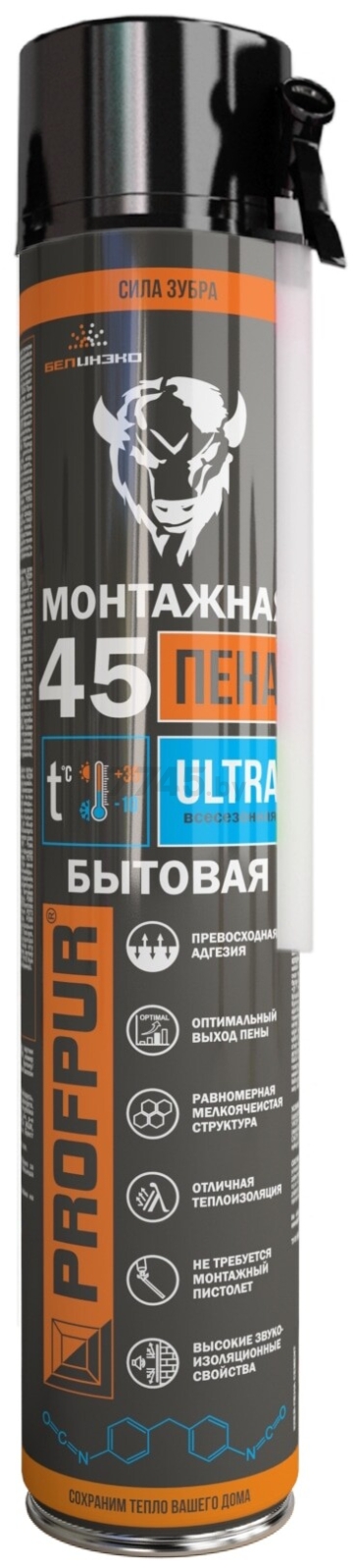 Пена монтажная PROFPUR Ultra 750 мл (4814016001793)